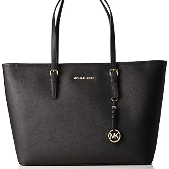 LIKE NEW Michael Kors Black Tote*like a Neverfull* - Picture 1 of 7